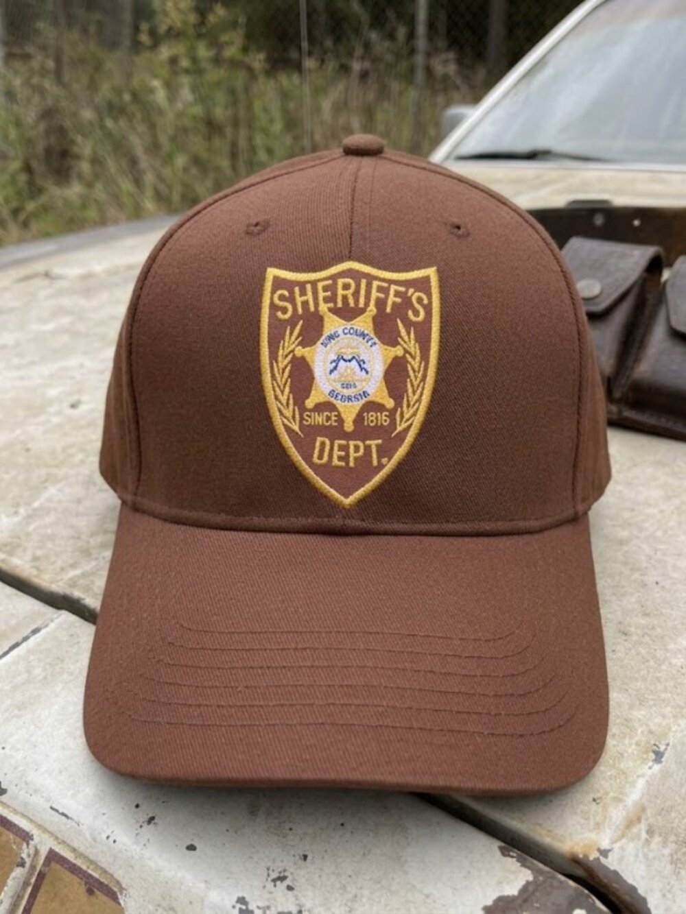 Walking Dead Sheriff Hat King County Shane Walsh Rick Grimes Cosplay Brown Cap